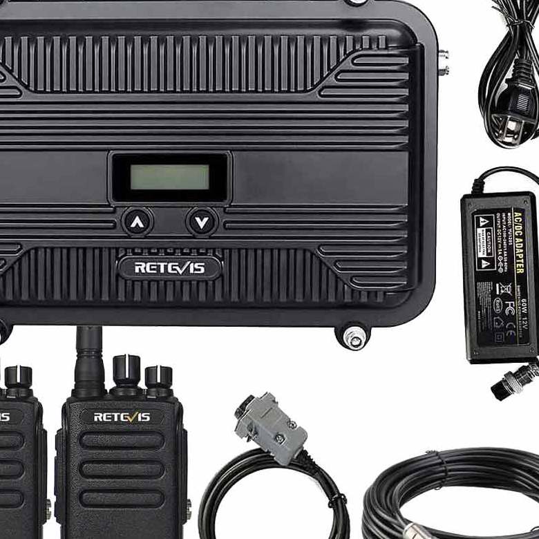 RT97P DMR Repeater and RT81 DMR Radio With FRP Antenna Kit