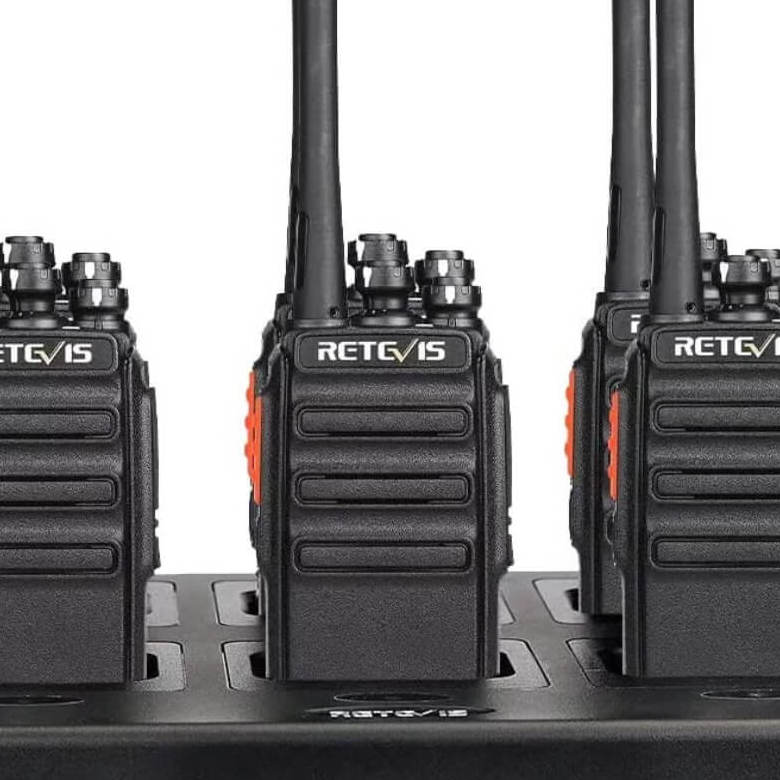 Retevis H777S FRS Radio 6 Packs with 6-Way Charger | License-Free | 1100mAh Battery | VOX | 2W |Adjustable Squelch Levels