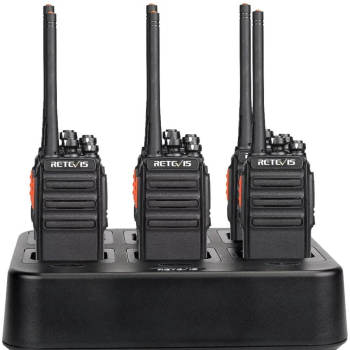 Retevis H777S FRS Radio 6 Packs with 6-Way Charger | License-Free | 1100mAh Battery | VOX | 2W |Adjustable Squelch Levels
