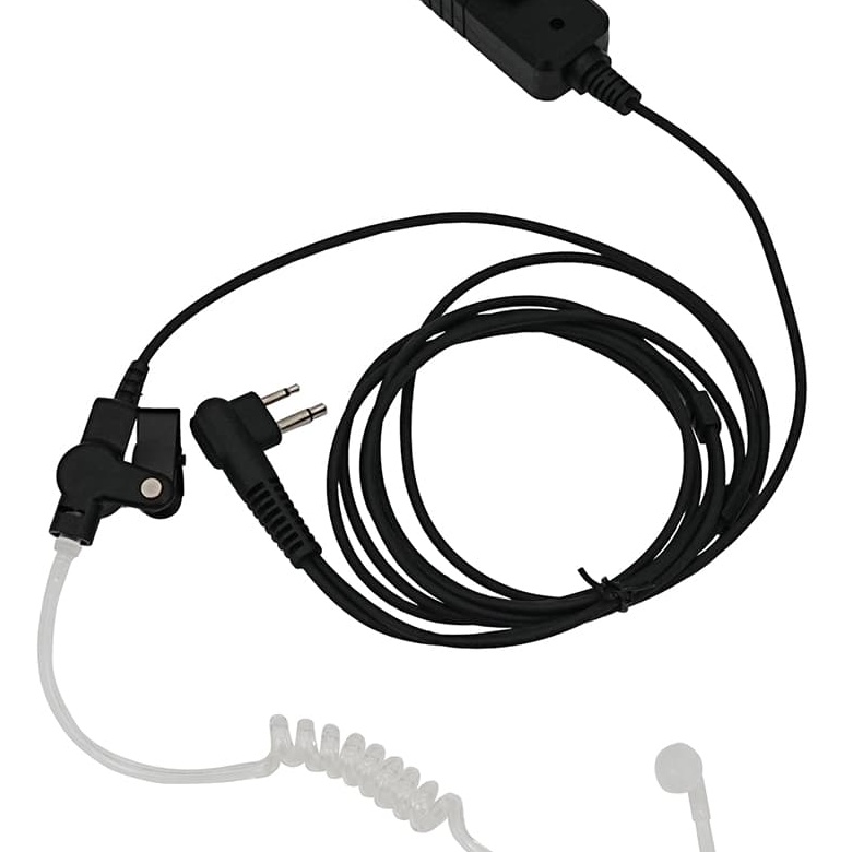 Retevis Noise-Canceling 2-Wire Motorola 2Pin Covert Acoustic Tube Earpiece