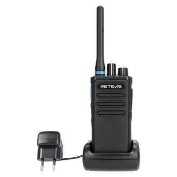 P1 High Power Superhet AES256 UHF DMR Walkie Talkie with Speak Mic