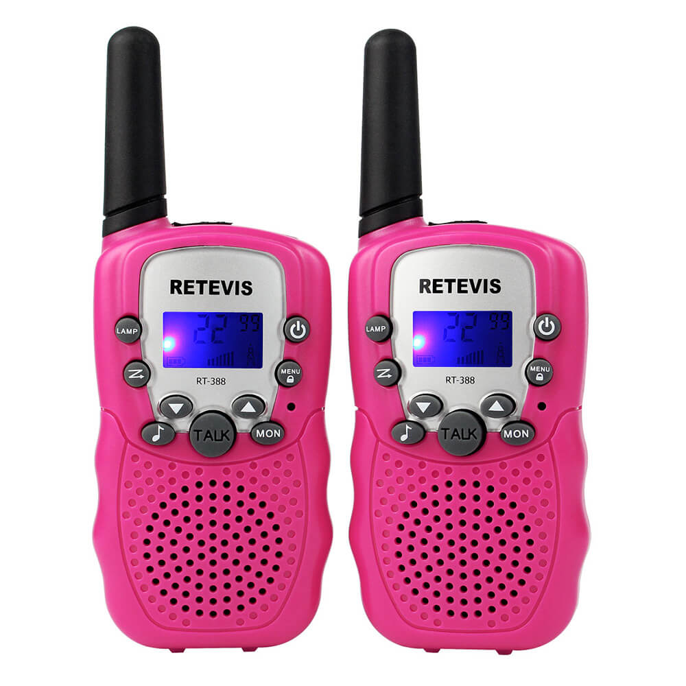 RT388 Plus Pink Rechargeable Toy Walkie Talkies (US.Ver)