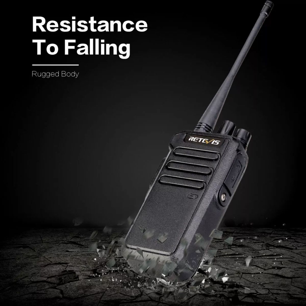 Retevis RT43 Portable DMR Digital 2 Way Radio with Earpiece Bundle (5 Pack)