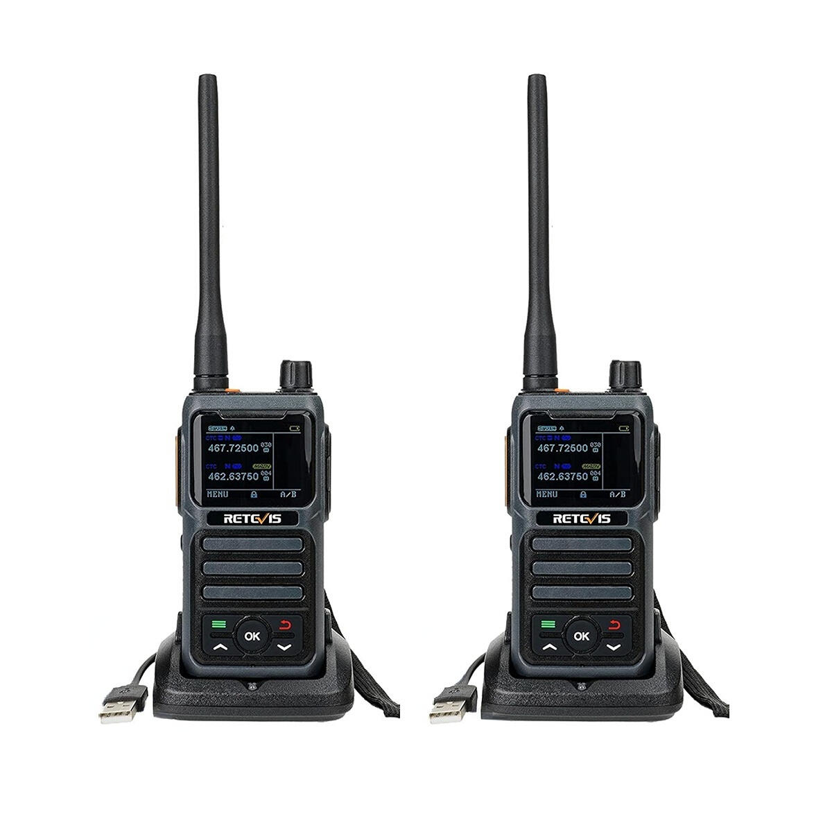 Retevis RB17P Portable GMRS Handheld Radio (2 Pack)