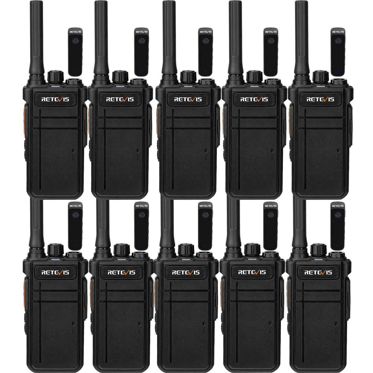 RB37 License-free FRS Blutooth Two Way Radio 10 Packs
