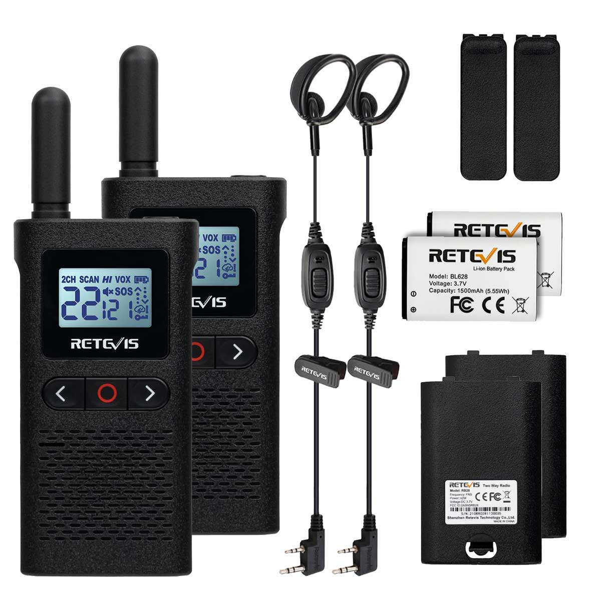 RB28 NOAA FRS Two Way Radio With Earpiece