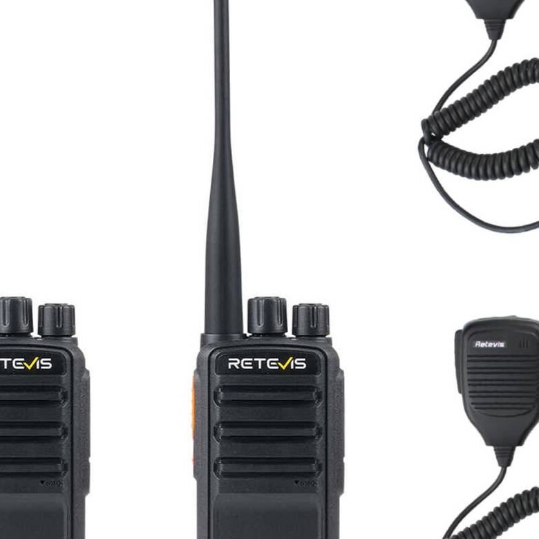 Retevis RB669 Germany PMR446/Freenet Radio 2 Packs with Speaker Mics | License-Free | Dual Band | German Broadcast | 1200mAh Battery