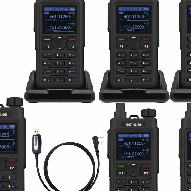 Retevis C62 UV Dual Band AI Noise Reduction 5W Long Range Durable Business Two Way Radio