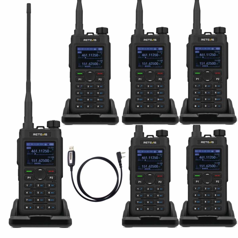 Retevis C62 UV Dual Band AI Noise Reduction 5W Long Range Durable Business Two Way Radio