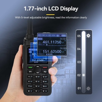 Retevis C62 UV Dual Band AI Noise Reduction 5W Long Range Durable Business Two Way Radio