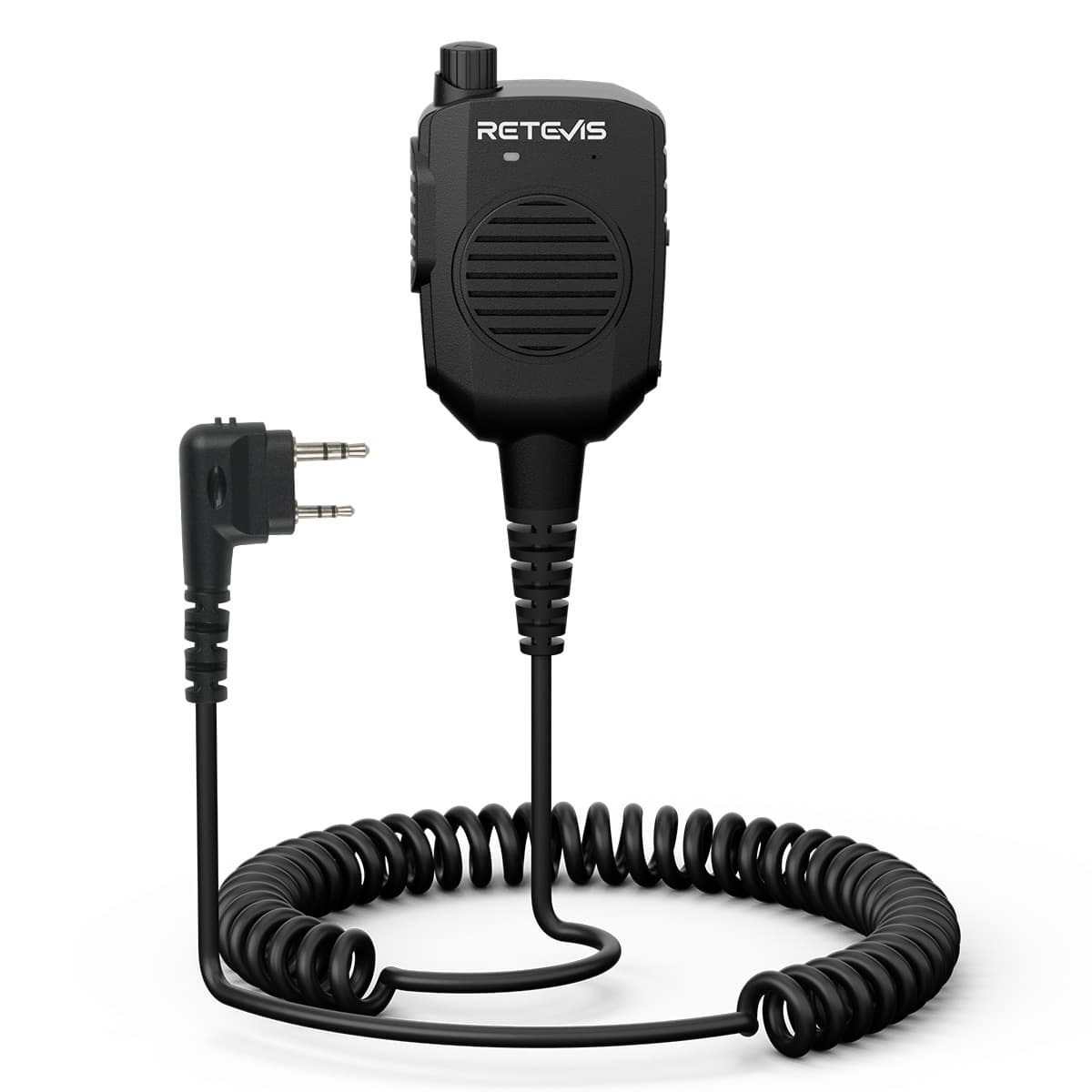 Retevis HK011 Two-way Radio Speaker Mic with AI Noise Canceling Microphone Kewood 2Pin