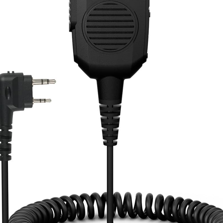 Retevis HK011 Two-way Radio Speaker Mic with AI Noise Canceling Microphone Kewood 2Pin