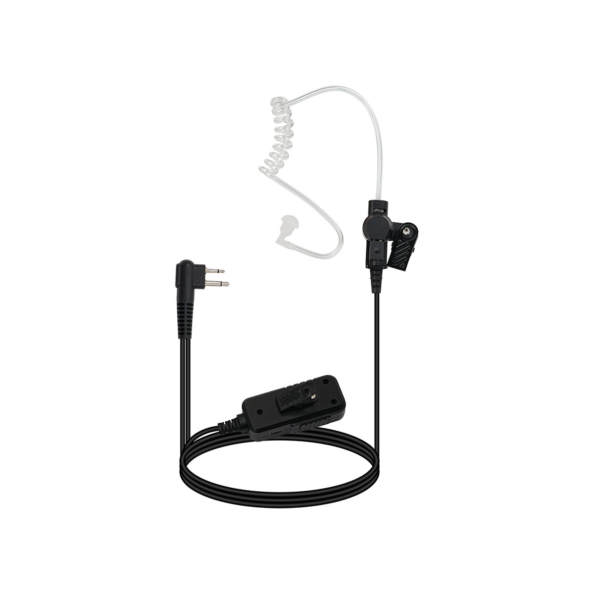 Retevis Noise-Canceling 2-Wire Motorola 2Pin Covert Acoustic Tube Earpiece