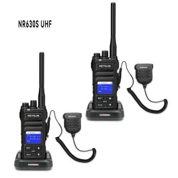 Retevis NR630S UHF Long Range Waterproof Two Way Radio with Speaker Mic