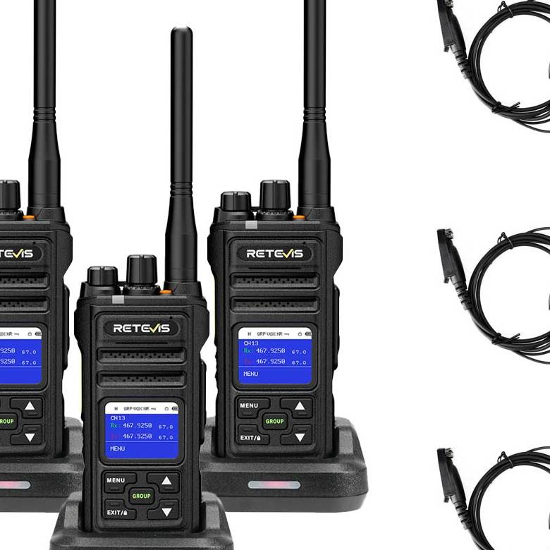 Retevis NR30S Long Range Waterproof GMRS Walkie Talkie with Earpieces