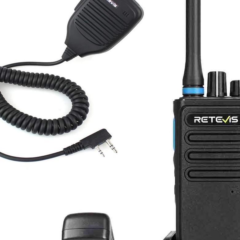 P1 High Power Superhet AES256 UHF DMR Walkie Talkie with Speak Mic