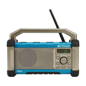 TR637 IP54 dust-proof and waterproof Jobsite bluetooth radio