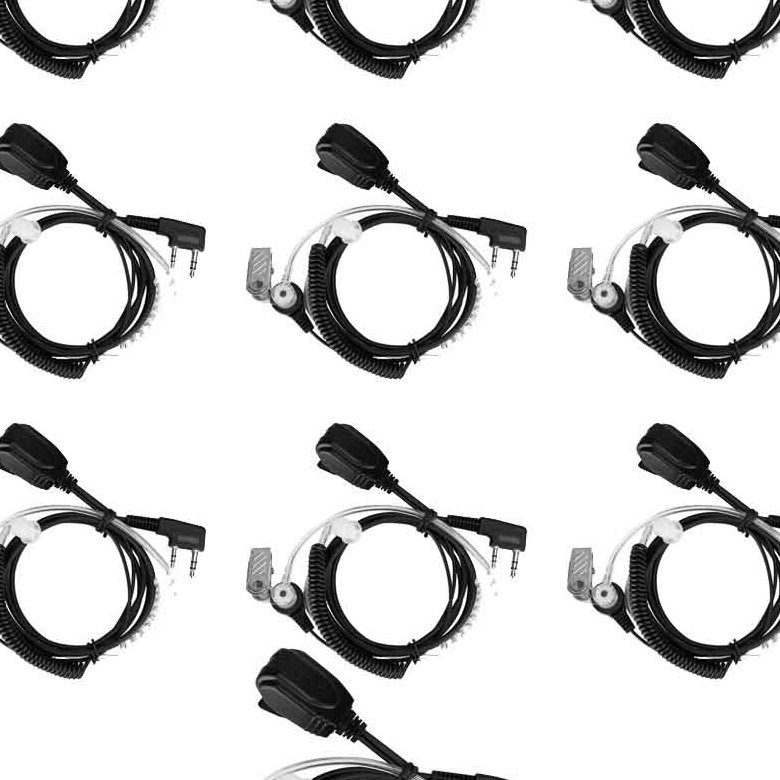 Acoustic Tube earpieces for Walkie Talkie RT22 RT68 Radios