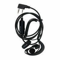 Volume Control Coiled Walkie Talkie Earpiece for RT22