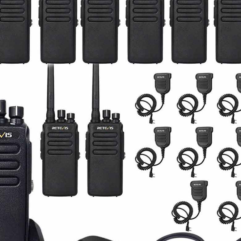 RT81 10w IP67 Waterproof UHF DMR Walkie Talkie With Speaker