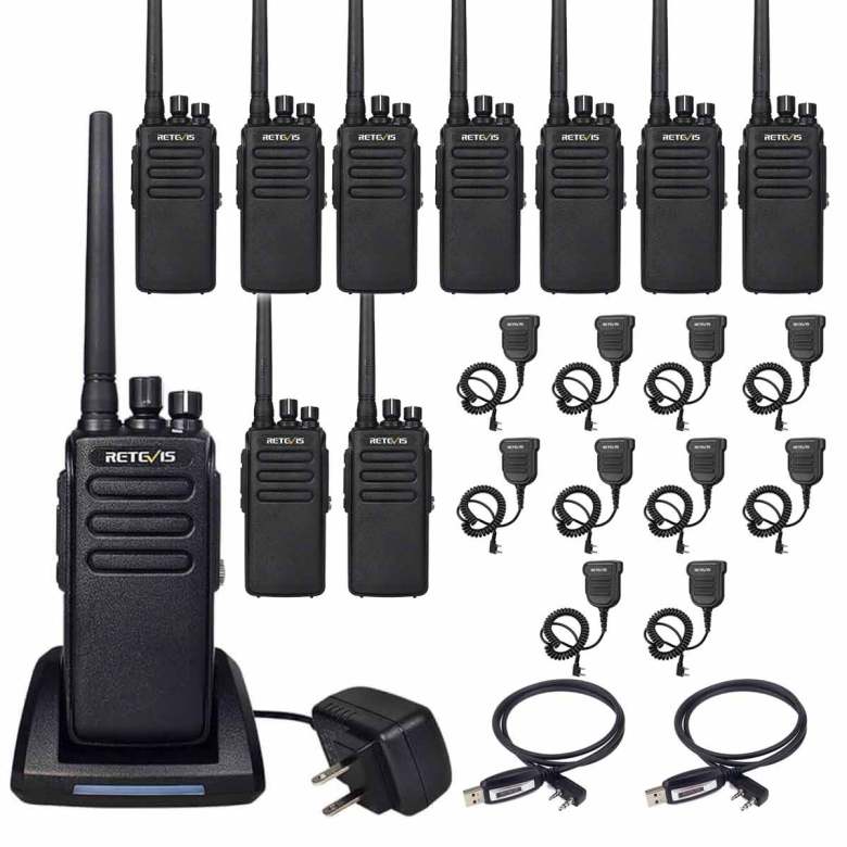 RT81 10w IP67 Waterproof UHF DMR Walkie Talkie With Speaker
