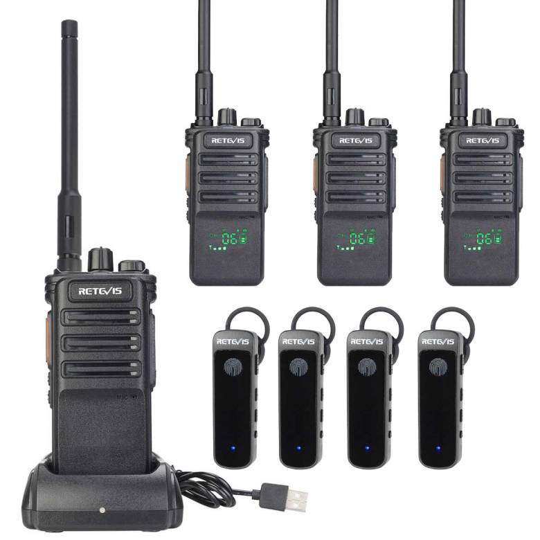 RB89 Long Range Bluetooth GMRS Radio with Bluetooth Headset
