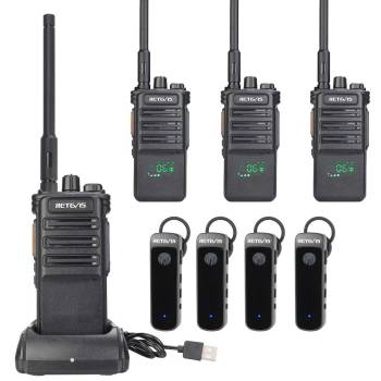 RB89 Long Range Bluetooth GMRS Radio with Bluetooth Headset