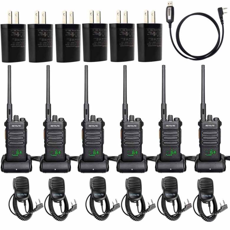 Retevis RT86 Long Range Heavy Duty Walkie Talkies with Mic