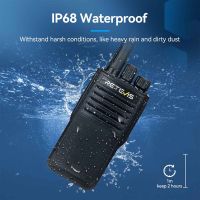 Retevis P2 Waterproof Walkie Talkie with Speaker Mic (6 Pack)