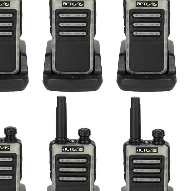 Retevis RB66 FRS Radio with Type-C Port 6 Packs | License-Free | 1-Hour Fast Charging | VOX Hands-Free | Fluorescent Design | Type-C Charging