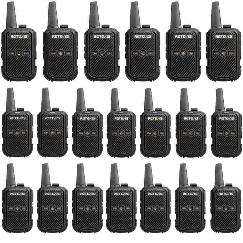 Retevis RT15 FRS Business Radio 20 Packs | License-Free | Lightweight | 1000mAh Battery | USB Charging | VOX