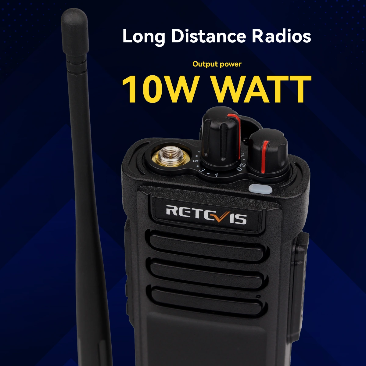 Retevis RT29 Long Distance Waterproof Radio with Over The Head Single Muff Lightweight Headset 2Pack