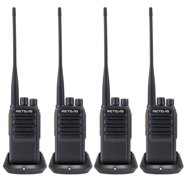 Retevis RB669 Germany PMR446/Freenet Radio 4 Packs | License-Free | Dual Band | German Voice Broadcast | Long Battery Life | Type-C Charging