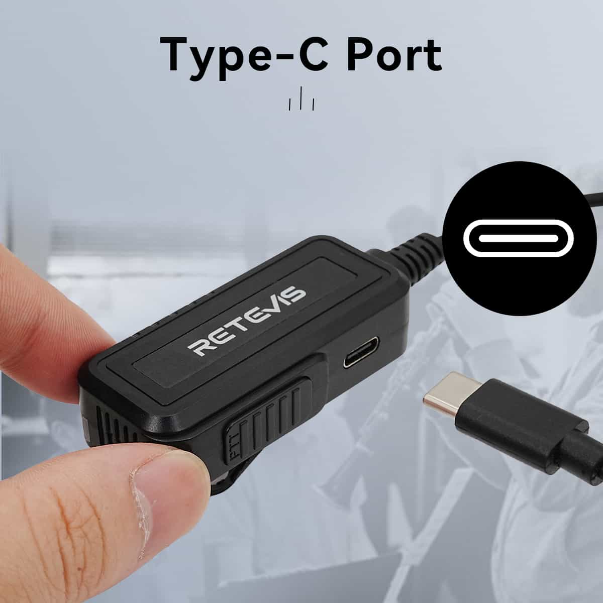 Retevis 2-Pin Covert Acoustic Tube Noise-Canceling Earpiece Headset K Plug 2Pack 