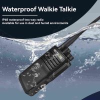 Retevis P2 Long Range Waterproof Walkie Talkie with Noise Cancellation 10Pack