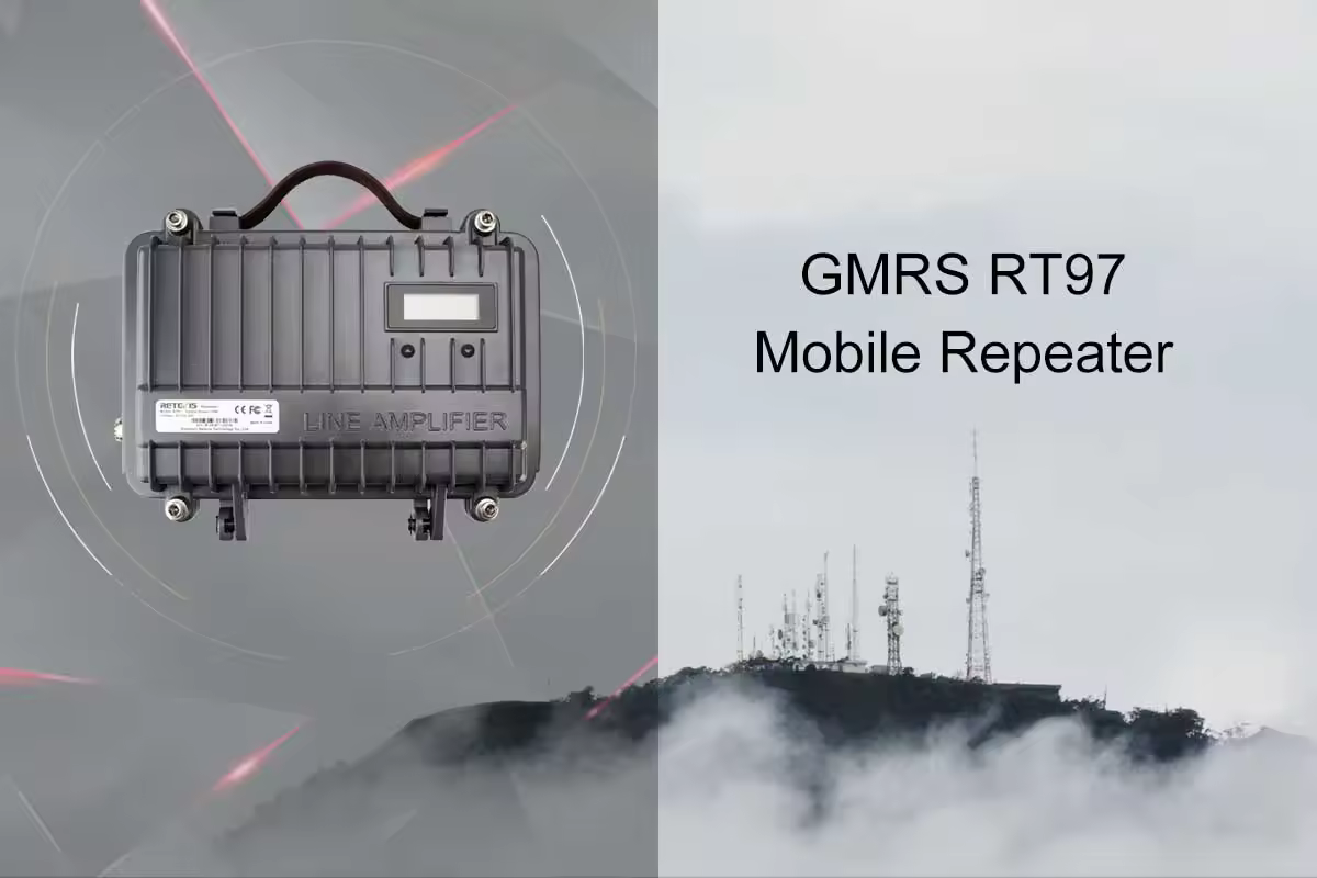 Retevis RT97 mobile repeater front panel with channel controls