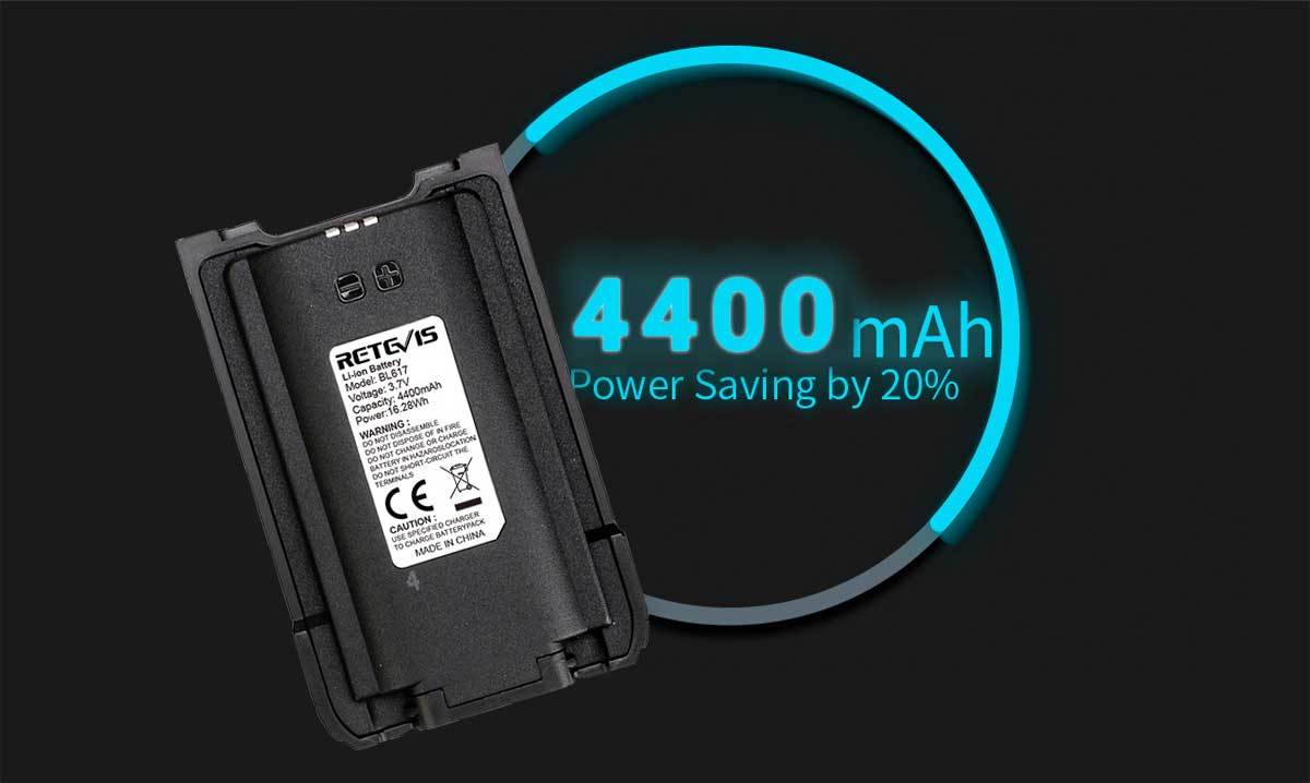 Retevis RB17V with long battery life