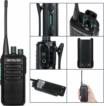 Retevis RB29 FRS Business Radio 10 Packs | License-Free | USB Charging | Easy-Paring | Rugged Construction | VOX