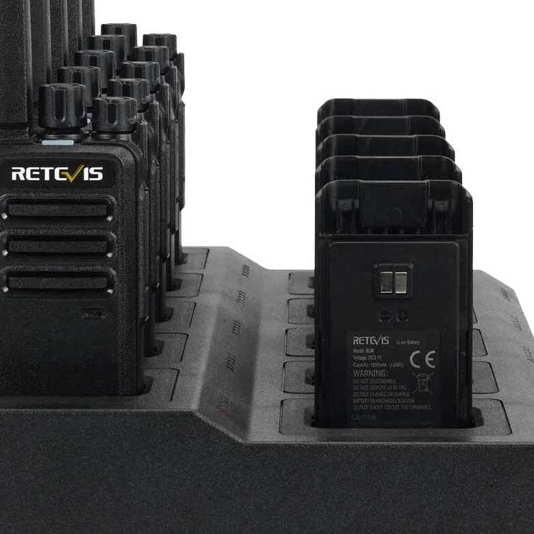 Retevis RT68 Radio 10 Packs with 10-Way Charger | License-Free | Compact Design | 1200mAh Battery | Rugged Construction
