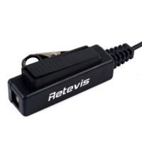 2 PIN Covert Acoustic Tube Earpiece MIC for KENWOOD