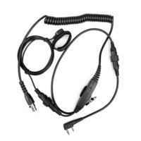 Noise-Canceling Finger PTT Headphone Headset