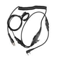 Noise-Canceling Finger PTT Headphone Headset