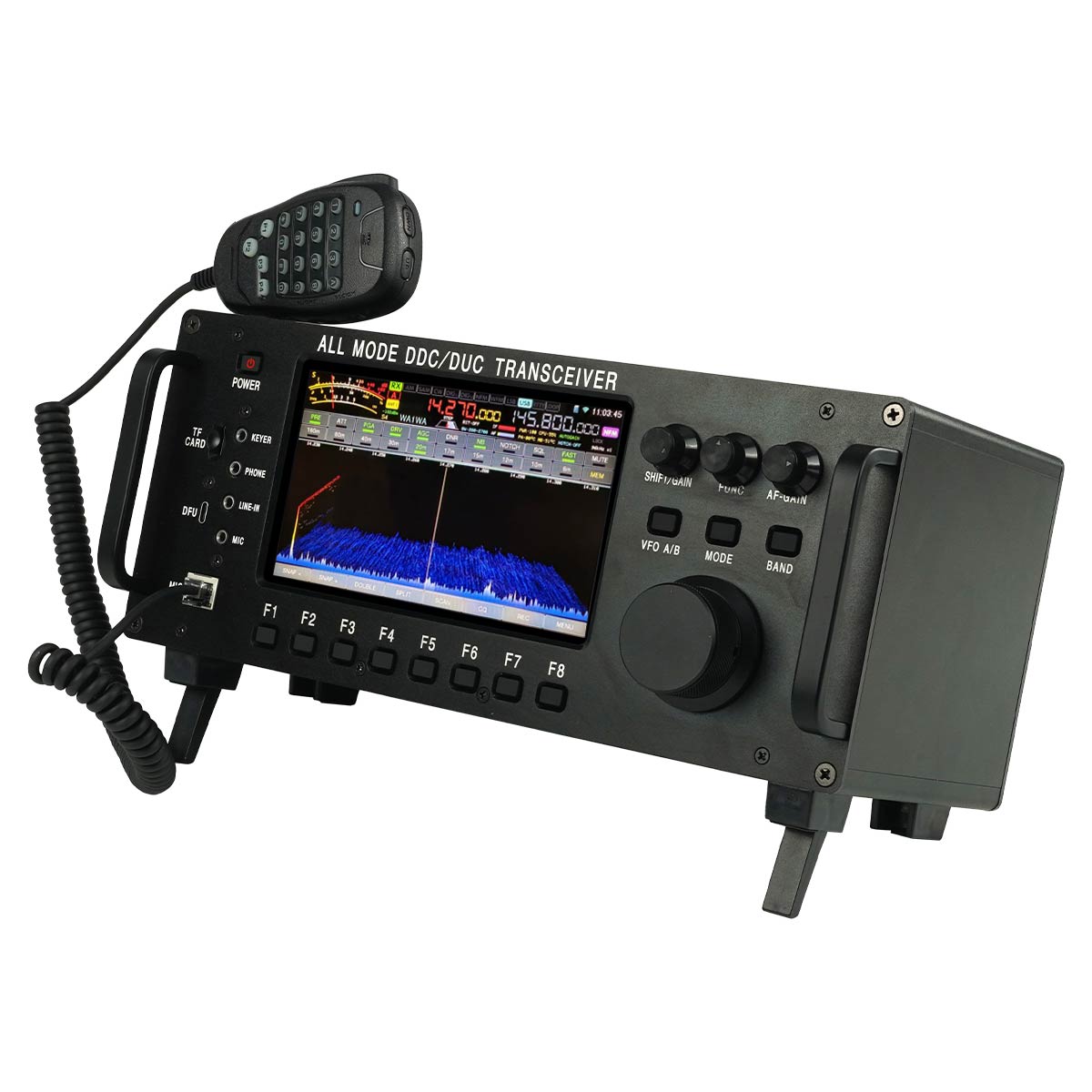 100W HF+UV All Mode DDC/DUC Transceiver Radio SDR Transceiver