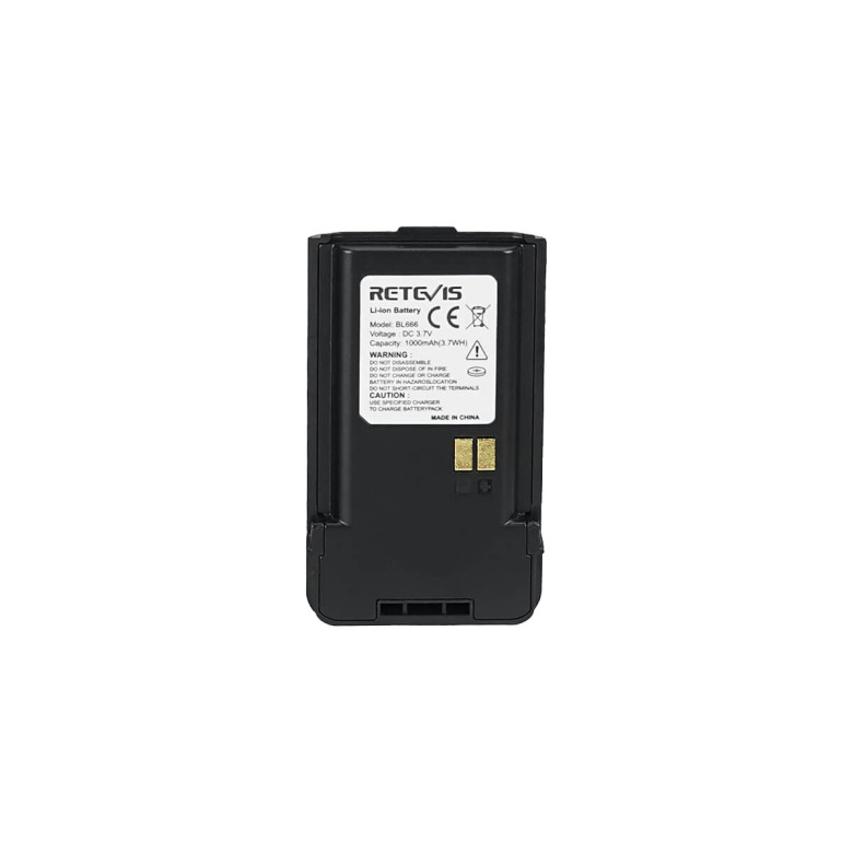 1000mAh battery for Retevis RB66 Fluorescent Fast Charging FRS Walkie Talkie