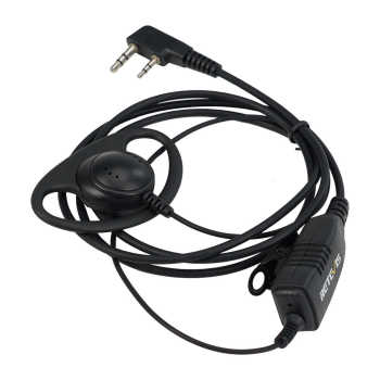 EEK001 D Shape Soft Earhook Earpiece For Kenwood 2Pin Radio