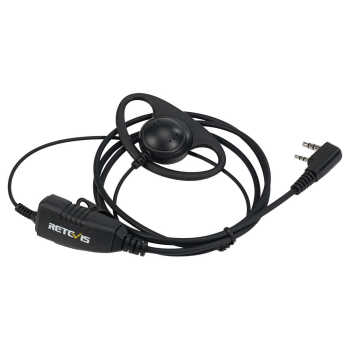 EEK001 D Shape Soft Earhook Earpiece For Kenwood 2Pin Radio