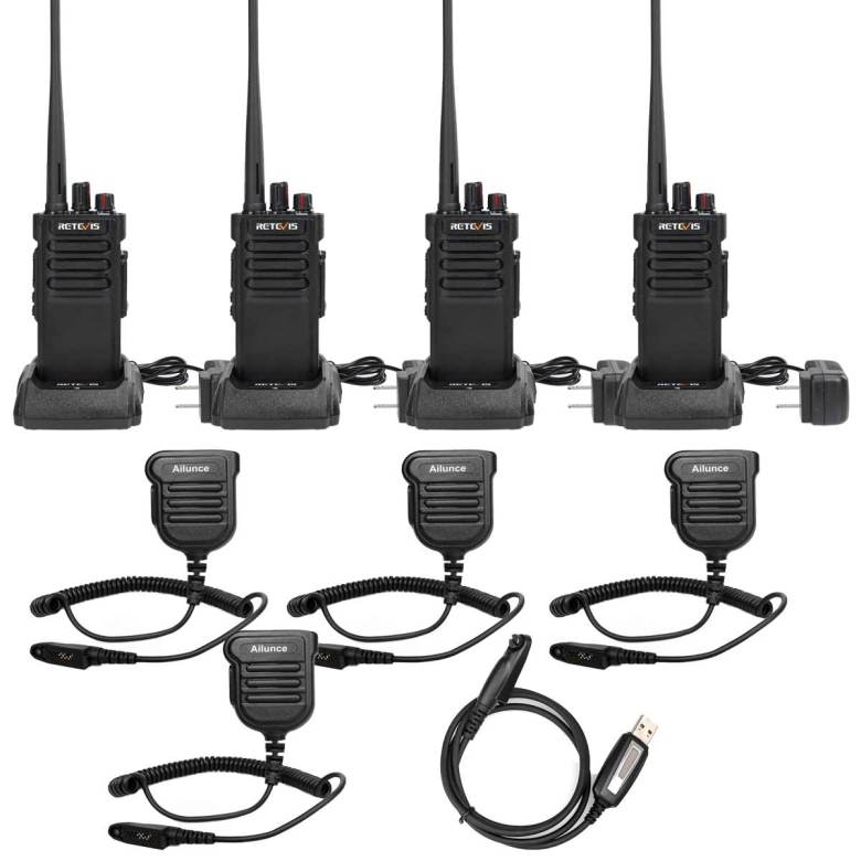 Retevis RT29D Long Range Waterproof Radio with Waterproof Speak Mic