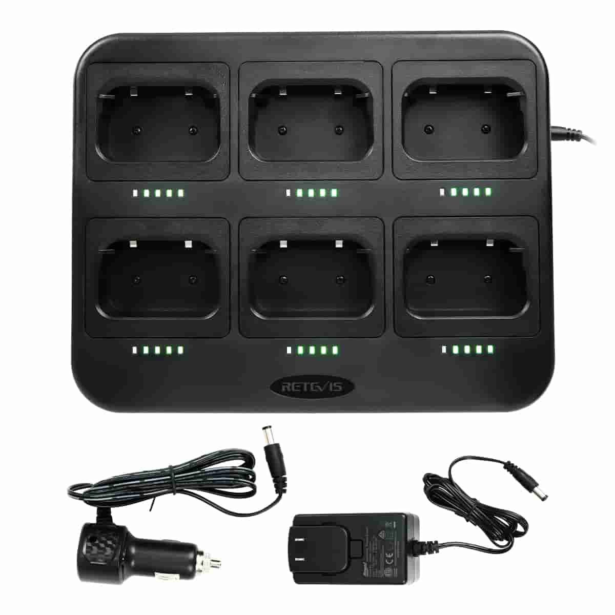 Retevis six way efficient charge  Multi Unit Charging Station Compatible with RT86 series walkie-talkies