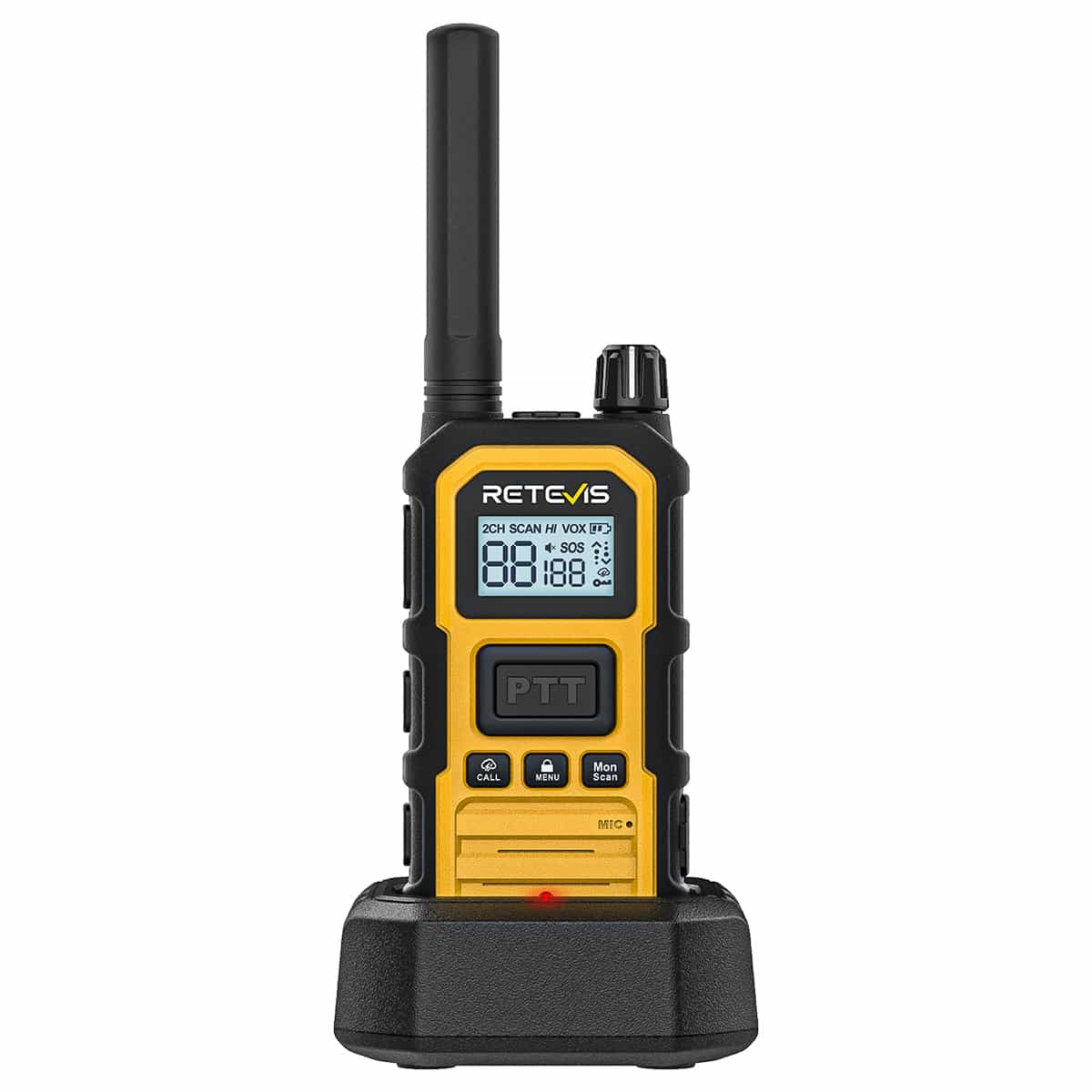 Retevis RB48P GMRS Waterproof Walkie Talkie with Speaker Mic 6pack plus Gang Charger