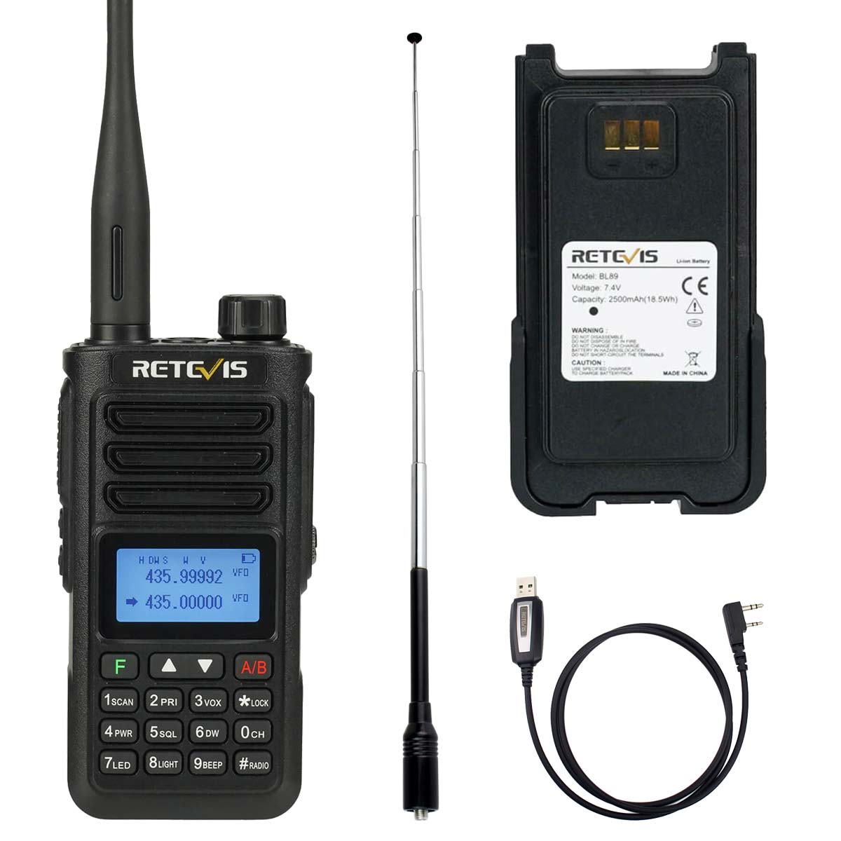 RA89 High Power Dual Band IP68 Waterproof Prepper Radio kit